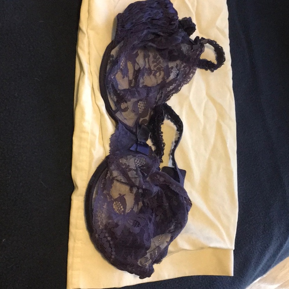 Lace purple bra